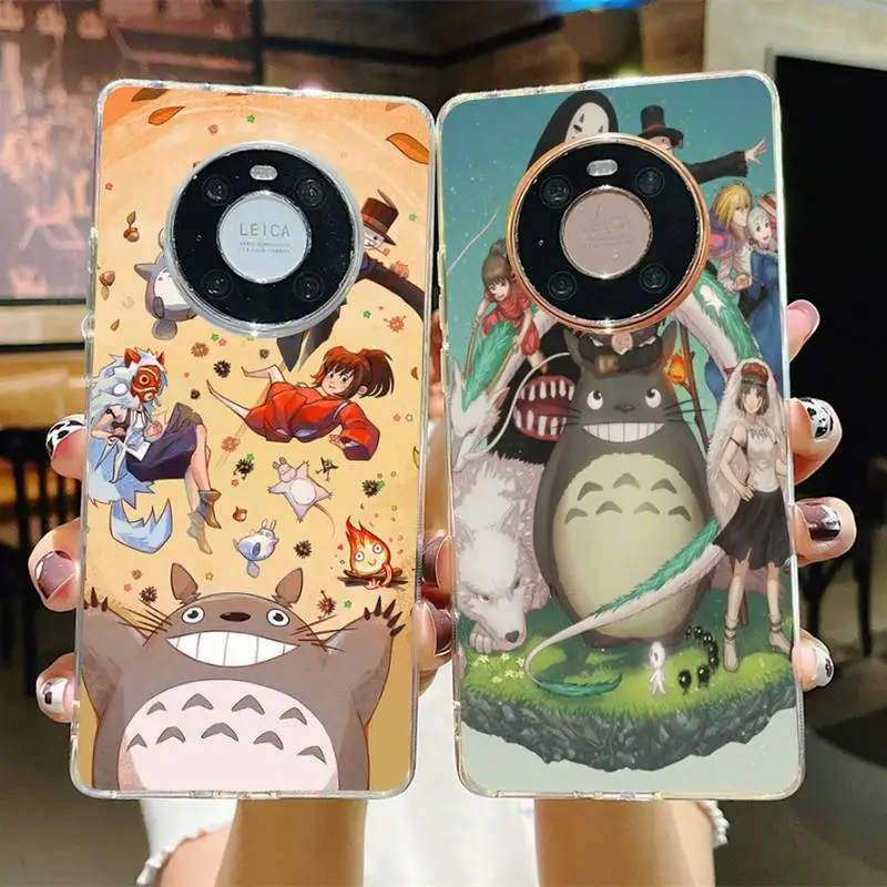 

Anime totoro Phone Case for Samsung S21 A10 for Redmi Note 7 9 for Huawei P30Pro Honor 8X 10i cover