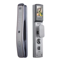 new design wholesale price high security fingerprint digital wifi smart door lock connected camera monitor send photo to mobile