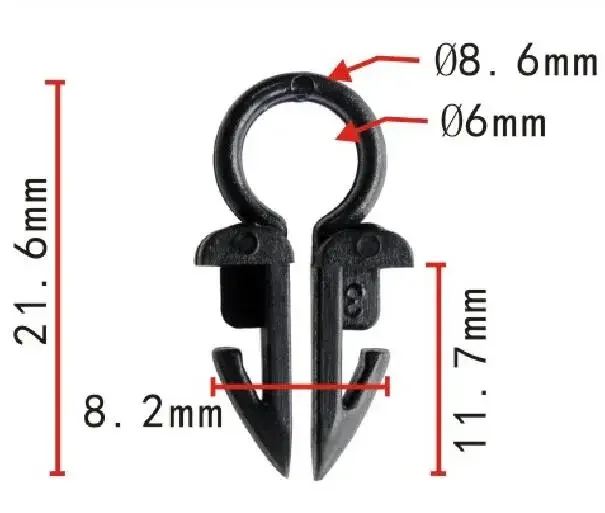 Shhworldsea 100 шт. автомобильный зажим автозастежка зажимы для маршрутизации трубка