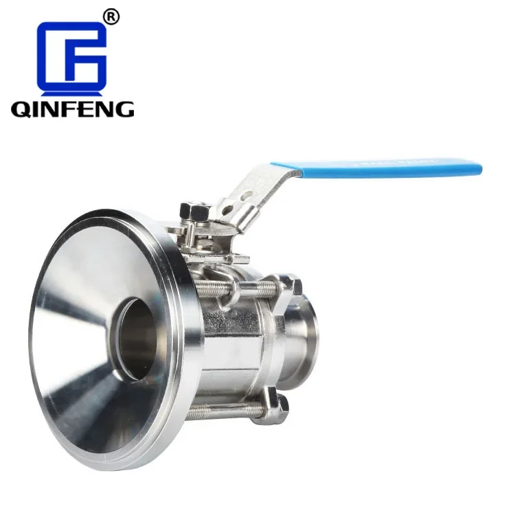 Гидравлический 3A Ce санитарный 316L DN32 ручной бак контроль потока шаровой клапан из