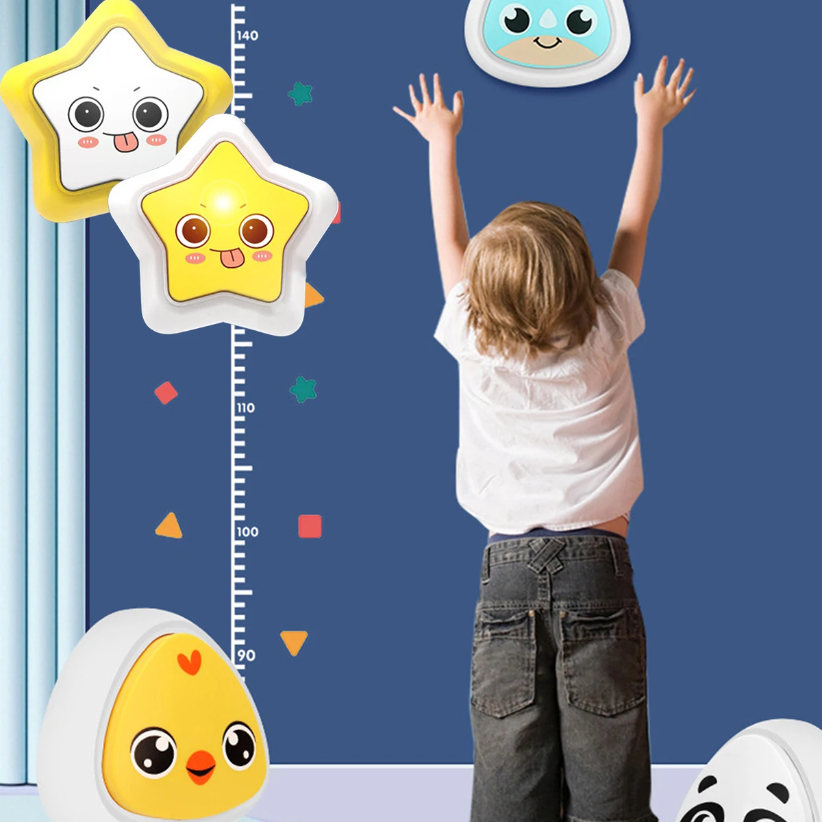 

Kid High Jump Sport Toy Indoor Outdoor Game Jump Touch Counter with Sound Light for Children Grow Taller Bounce Trainer Toy Gift