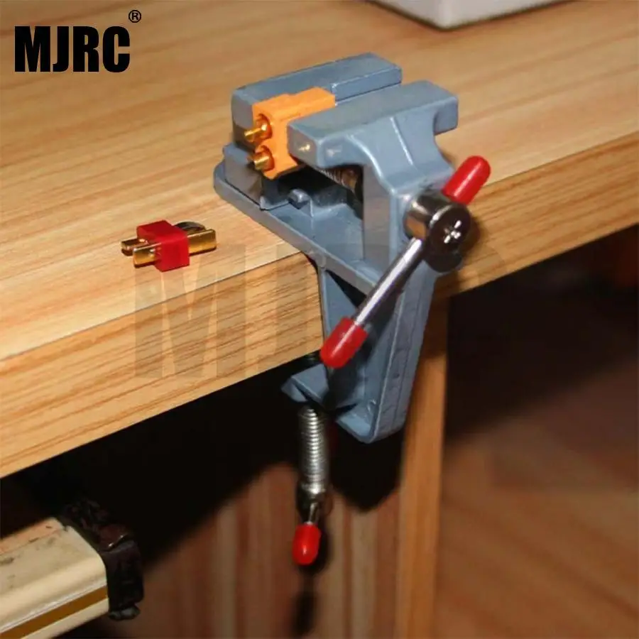 

Model Tool Aluminum Alloy Mini Vice Clamp for T-plug/TRX/XT90/XT60-plug Welding DIY Tool Spare Miniature vise table