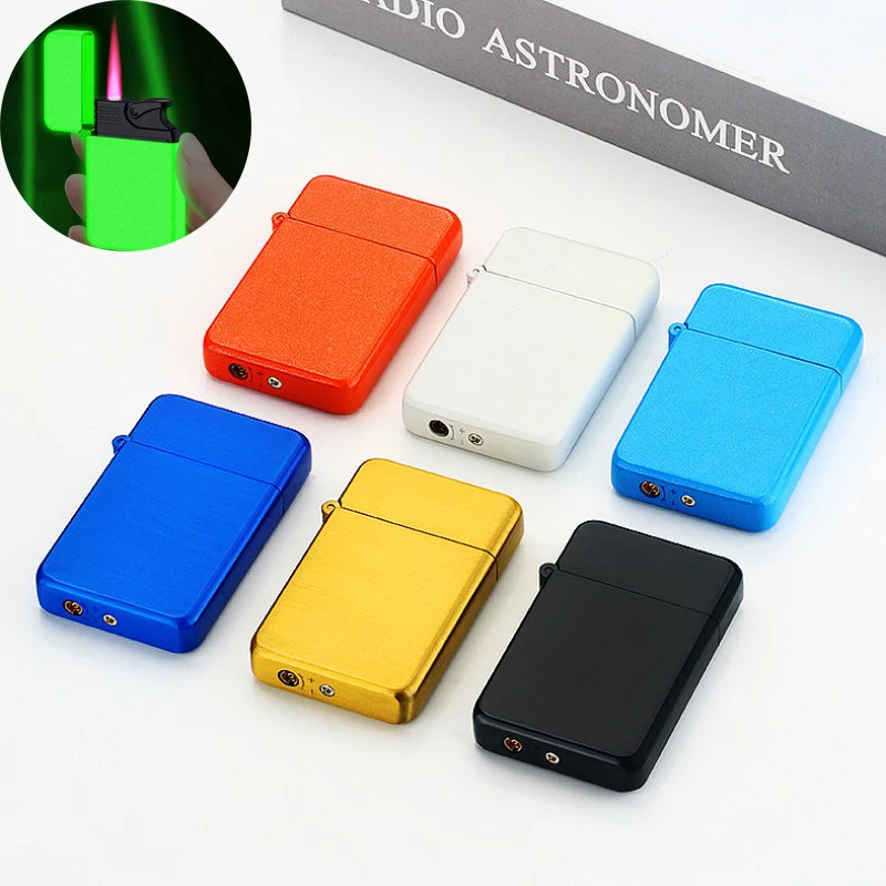 

Светящиеся красные бриллиантовые надувные ветрозащитные газовые зажигалки для сигарет и сигар аксессуары для курения гаджеты для мужчин без газа