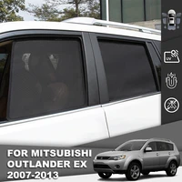 for mitsubishi outlander ex 2006 2012 magnetic car sunshade front windshield mesh frame curtain rear side window sun shade