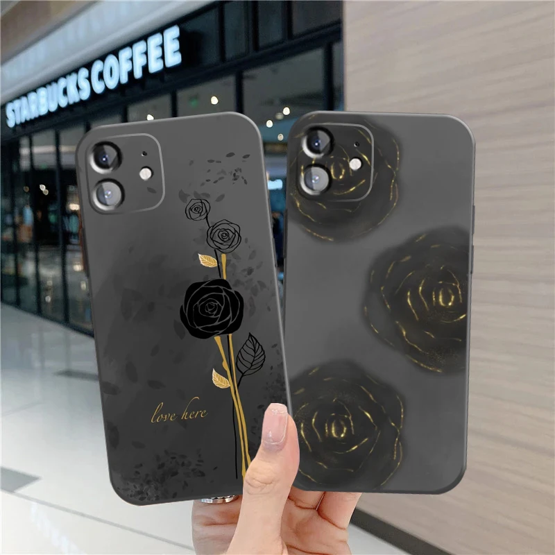 

Retro Flowers Oil Painting Art Phone Case For iPhone 13 11 Pro 12 Mini MAX X XR XS 8 7 Plus 6 6s SE 2020 Coque Carcasa