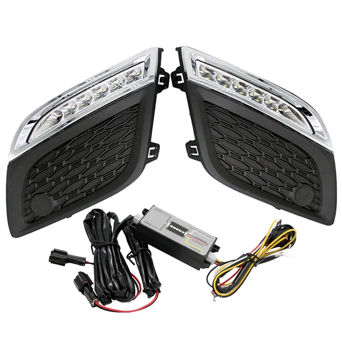 

Car Daytime Running Light LED DRL LED Daylight with Dimmed Function Plating Style for Volvo XC60 2011-2013