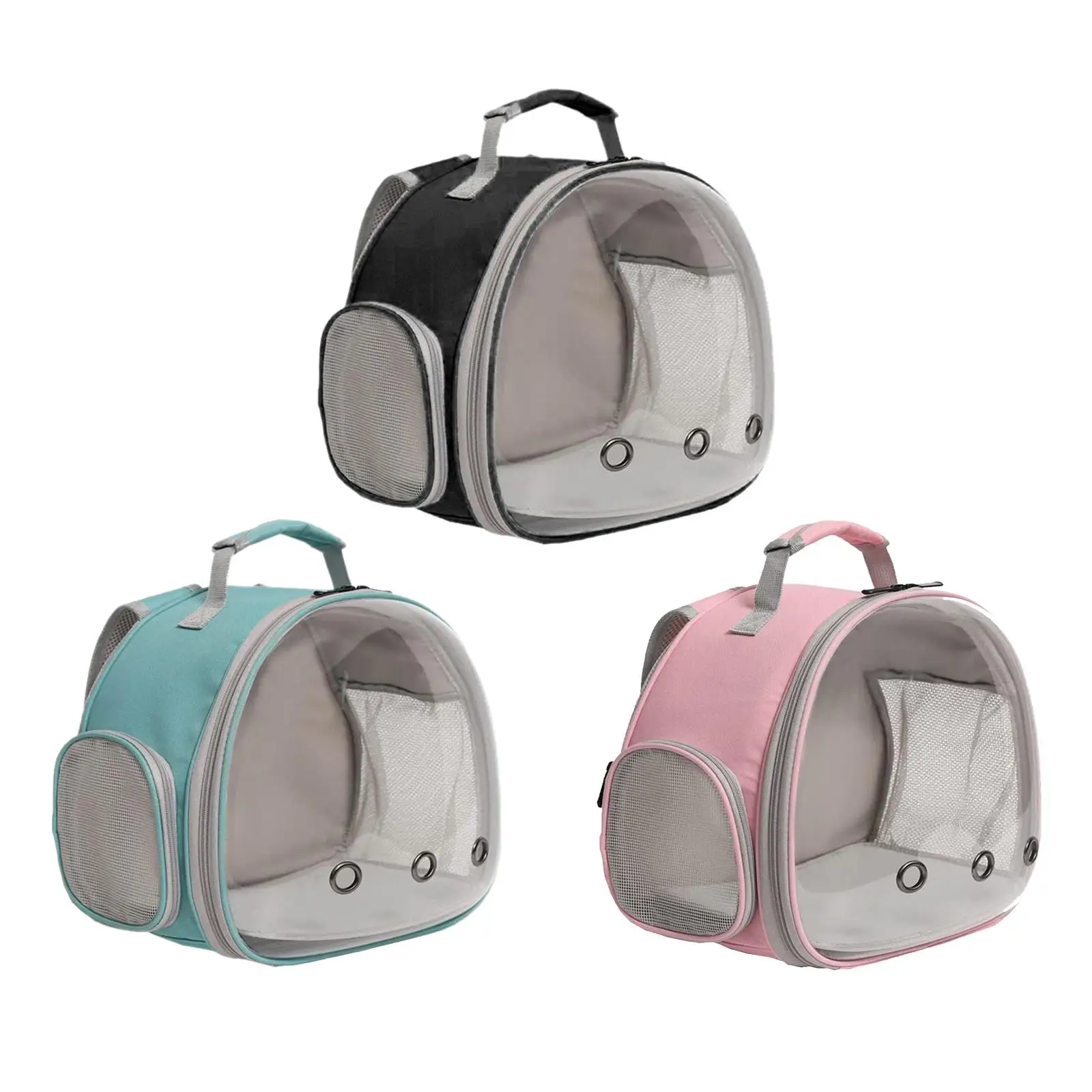 

Pet Hamster Carrier Backpack Breathable Portable Clear Window for Bird Rats