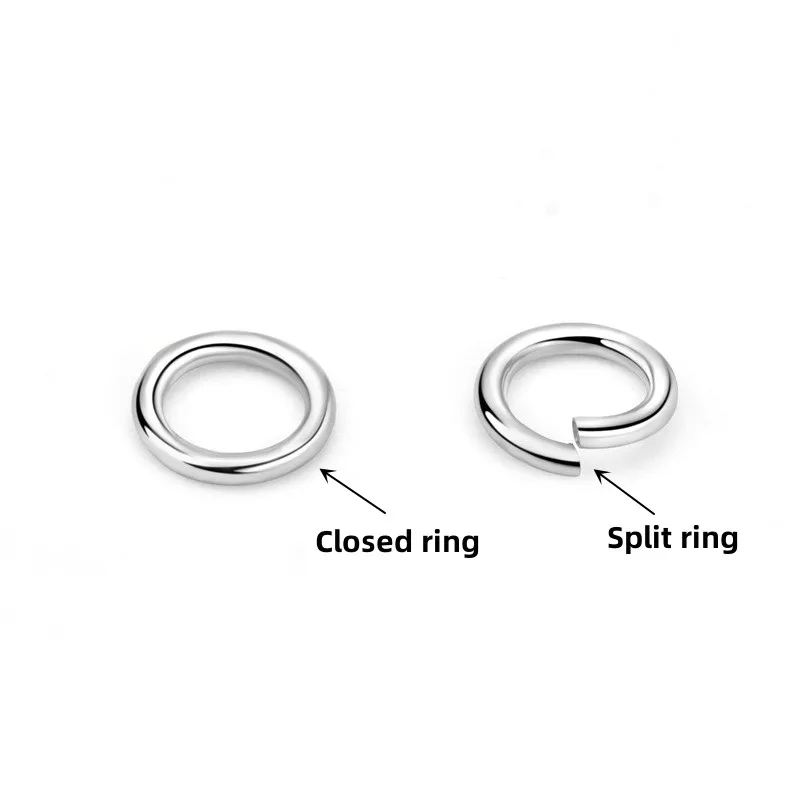 20pcs 3/4/5mm 925 Sterling Silver Jump Rings Single Loops Open Jump Rings & Split Rings For Jewelry DIY Findings Accessories