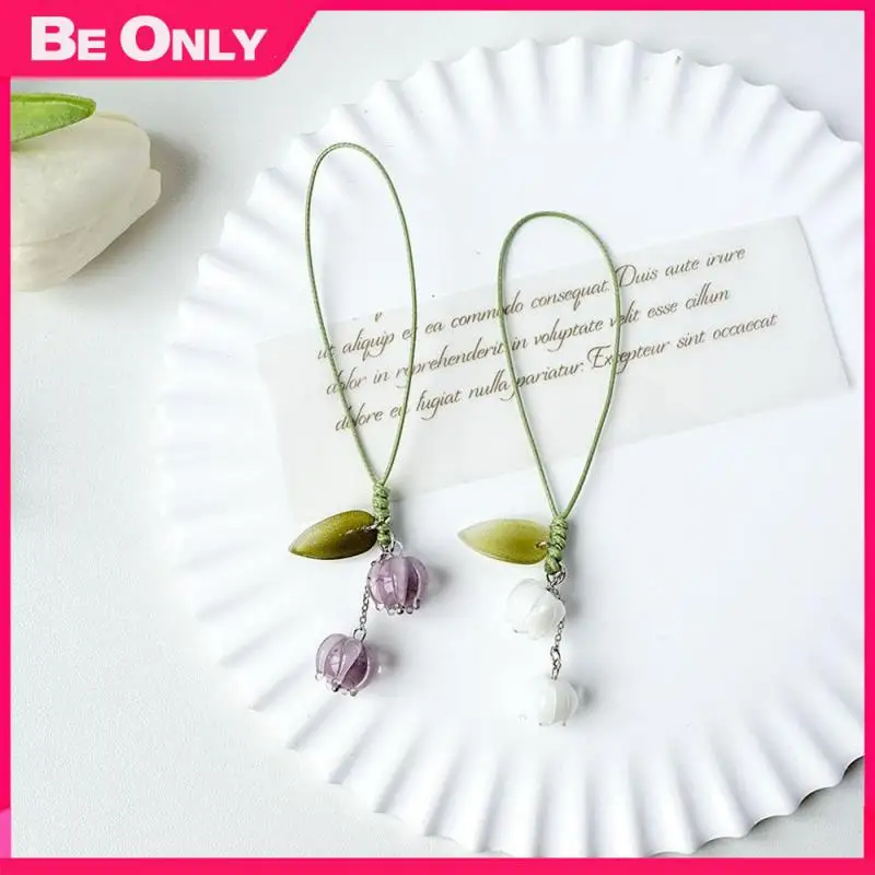 

Not Easy To Break Car Key Pendant Metal Pendant Keychain Flower Shape Fresh Color Keychain Metal Keychain Portable Durable 6g