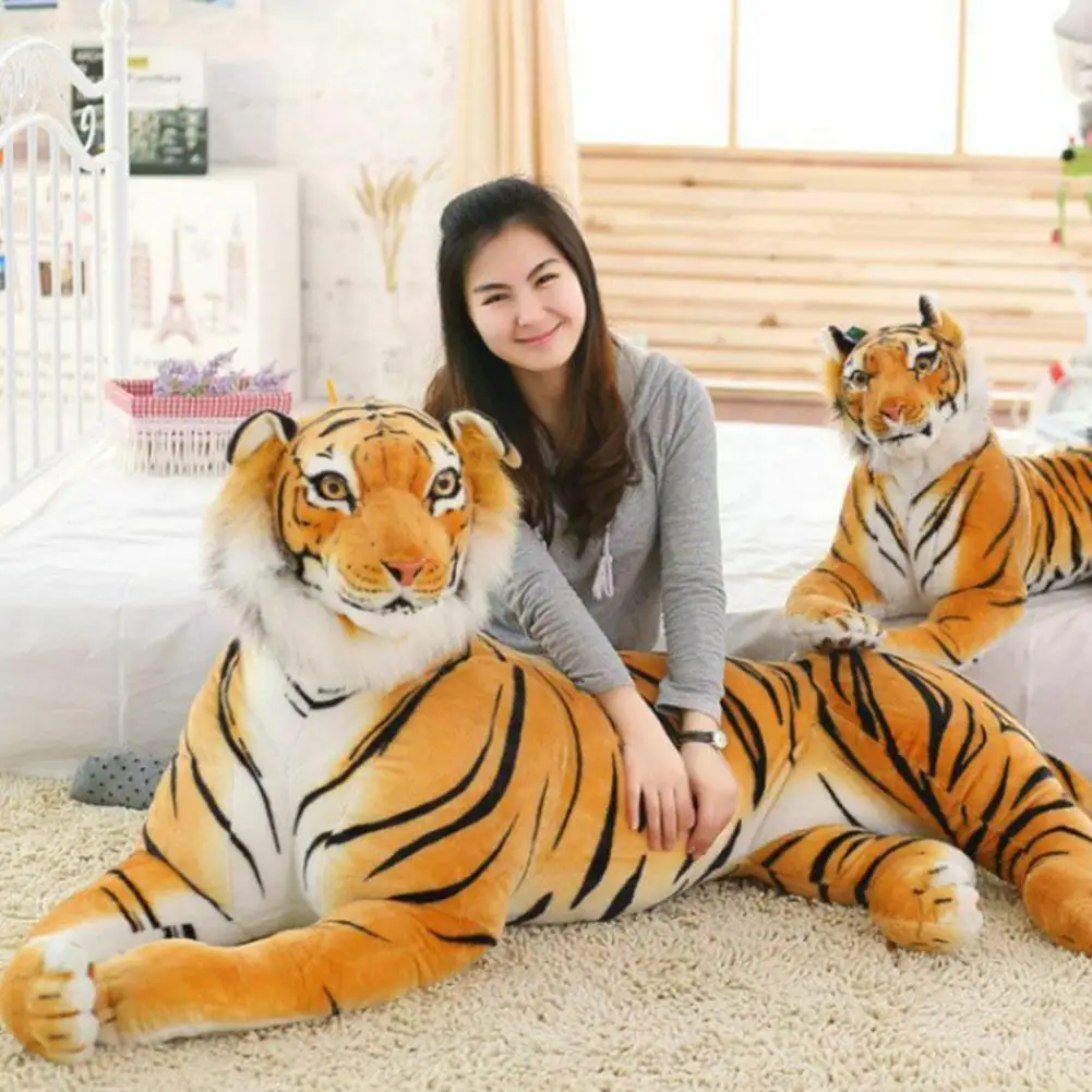 

30/40cm Lifelike Tigershape Leopard Plush Toys Soft Animals Simulation Wild Tiger White Birthday Kids Gifts Children X7j5