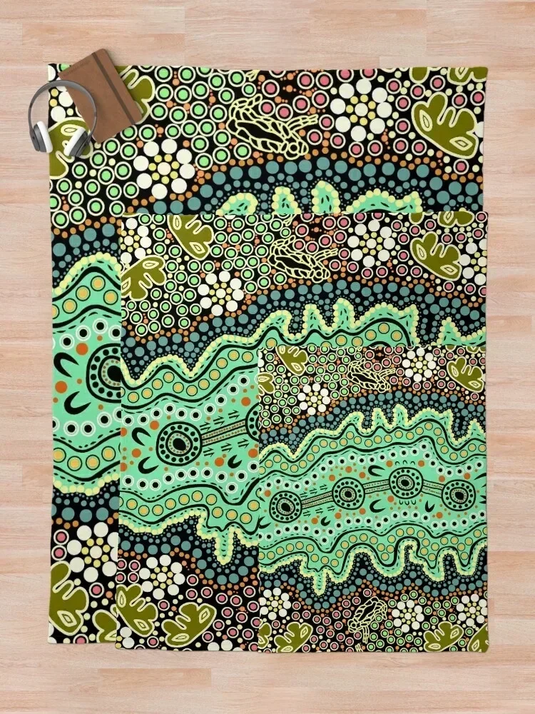 Yilaura - слова Wiradjuri для приятного места на лагерь фланелевое одеяло индивидуальный