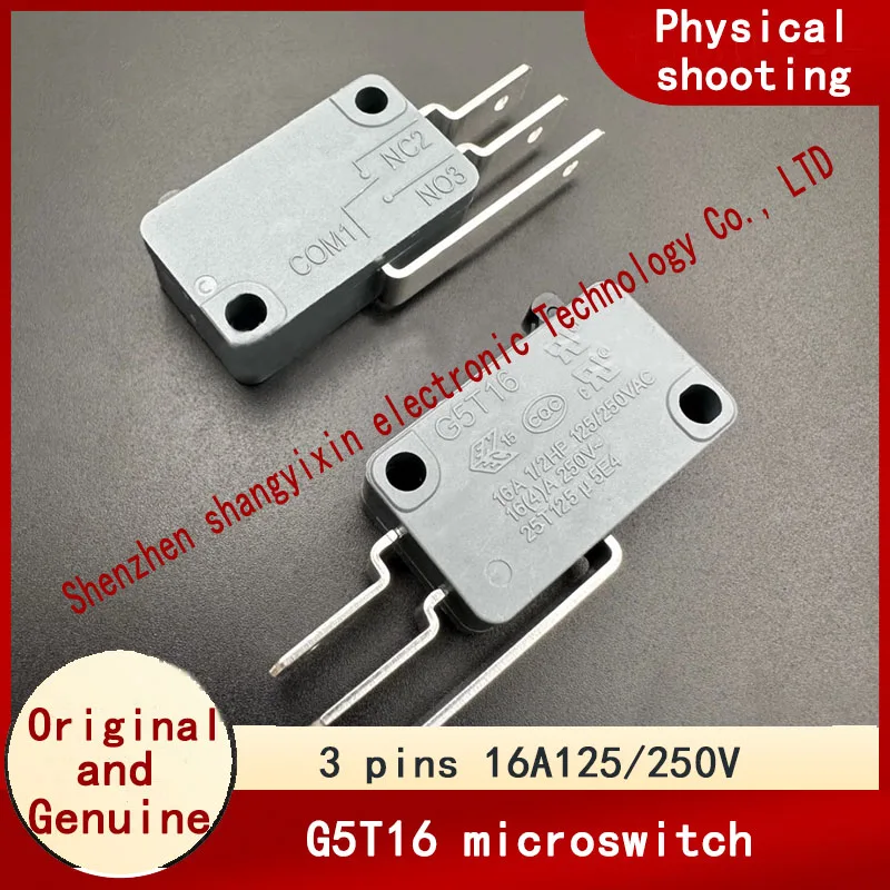 

Большой микропереключатель G5T16, 16 А, 125/250 В, кнопка сброса обнаружения ограничения хода, имеет три контакта