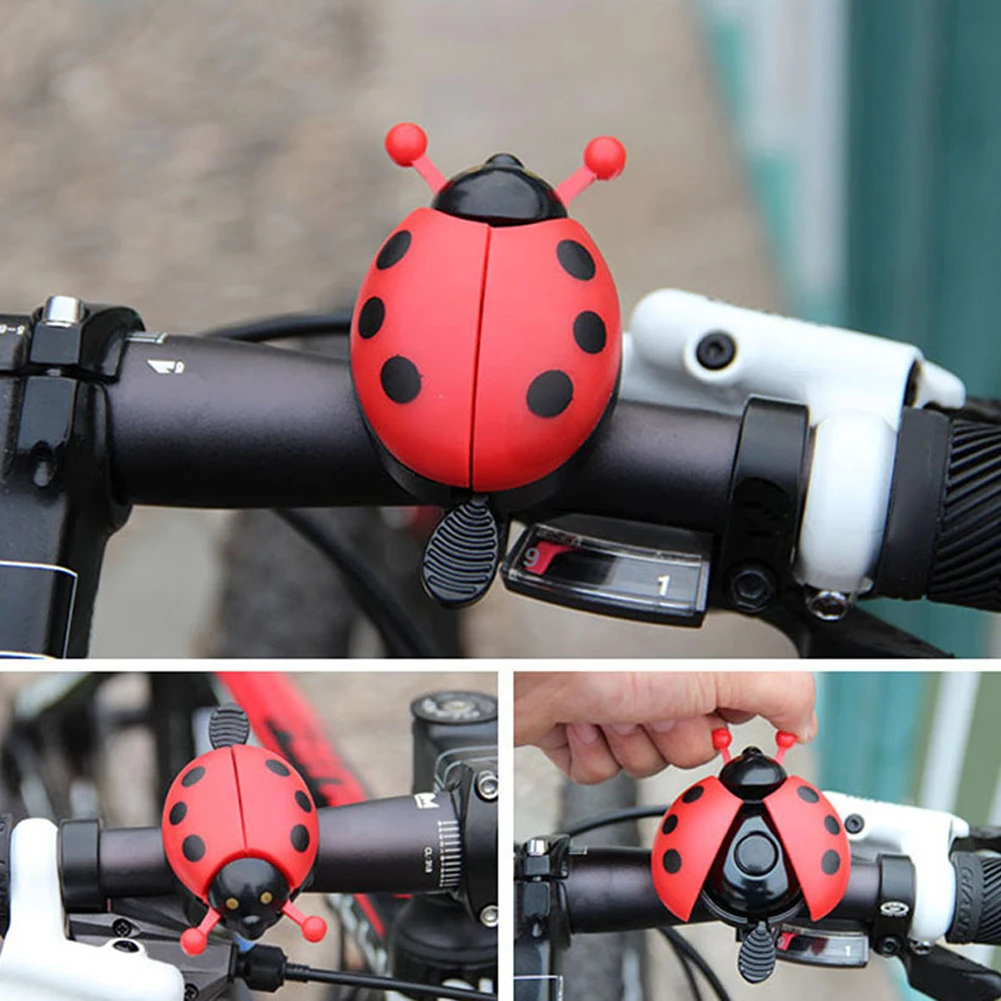 

Aluminum Alloy Ladybug Bicycle Bell Ring Lovely Kid Beetle Mini Cartoon Ladybug Ring Bell For Cycling Bike Bell Ride Horn Alarm