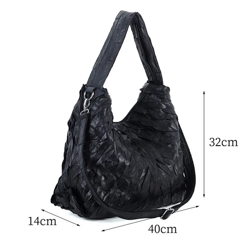 Новинка 2025 года кожаная женская сумка на плечо из овчины сумка-тоут ручной работы