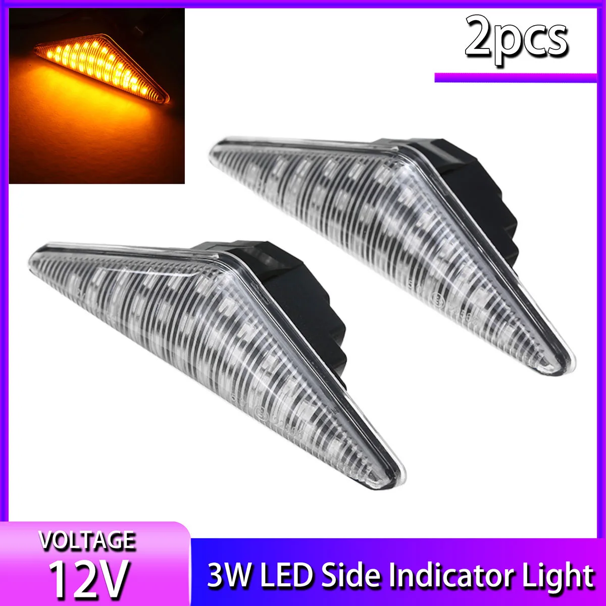 

New Arrival Auto LED Side Indicator Light 12V 3W Durable Car Signal Lamp Car Accessories For Ford Mondeo MK3 2000-2007
