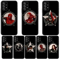 marvel black heroes phone case hull for samsung galaxy a70 a50 a51 a71 a52 a40 a30 a31 a90 a20e 5g a20s black shell art cell cov