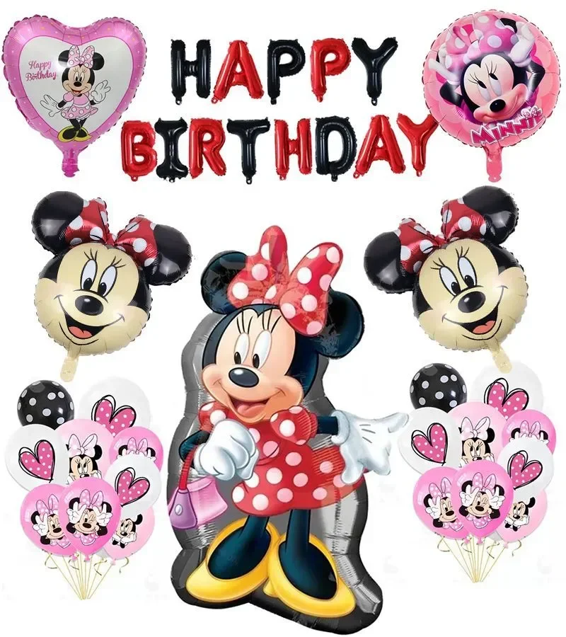 

Disney Mickey Big Three Layer Cake Balloon Baby's First Birthday Decoration Big Head Mickey Mini Balloon Set