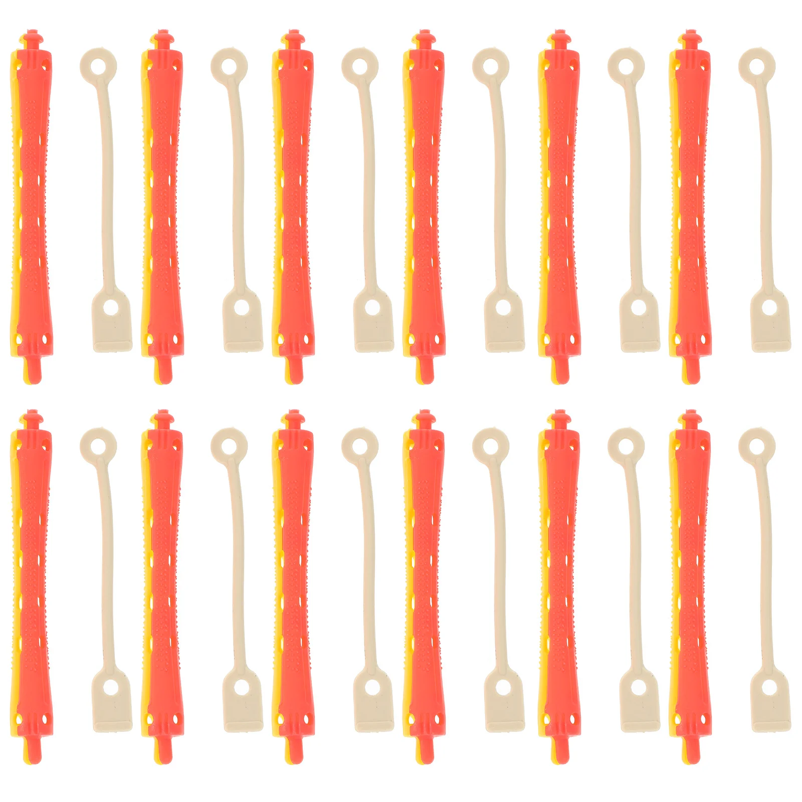 24 шт. полый рулон с резиновой лентой стержни для волос бигуди большие спиральные