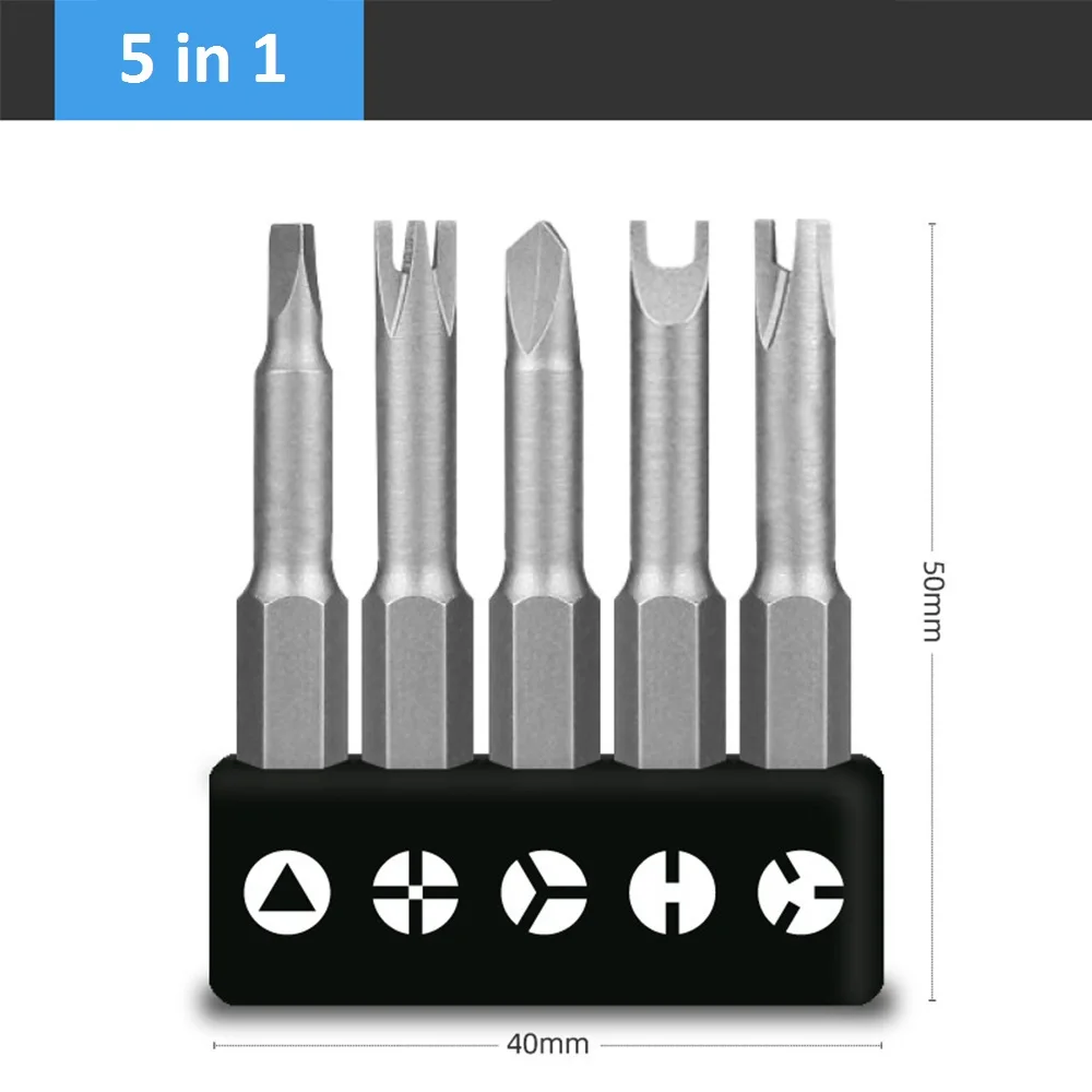 

Набор отверток специальной формы, 50 мм, U-образная, Y-образная, треугольная, внутренний крест, трехточечная отвертка, держатель инструмента, магнитный