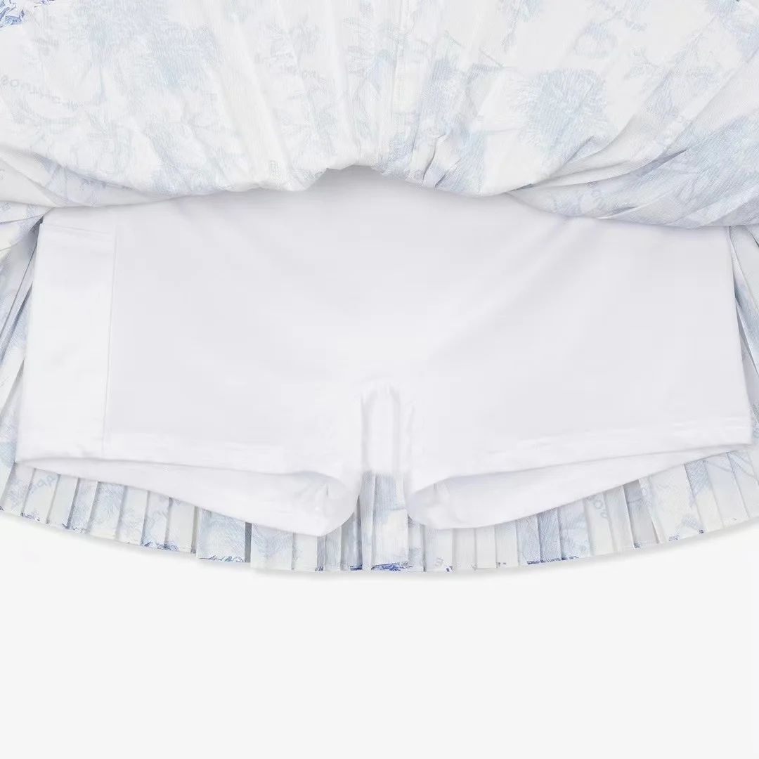 SouthCape Golf Women's Clonthing Set 2023 NEW Summer Sports Fashion short  Pleated Skirt Outdoor Breathable T-shirt Top