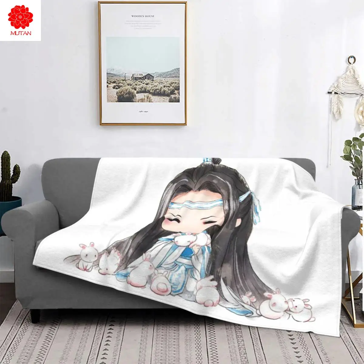 

Летнее Флисовое одеяло Mo Dao Zu Shi Lan Wangji, многофункциональное супер теплое покрывало для кровати, автомобиля