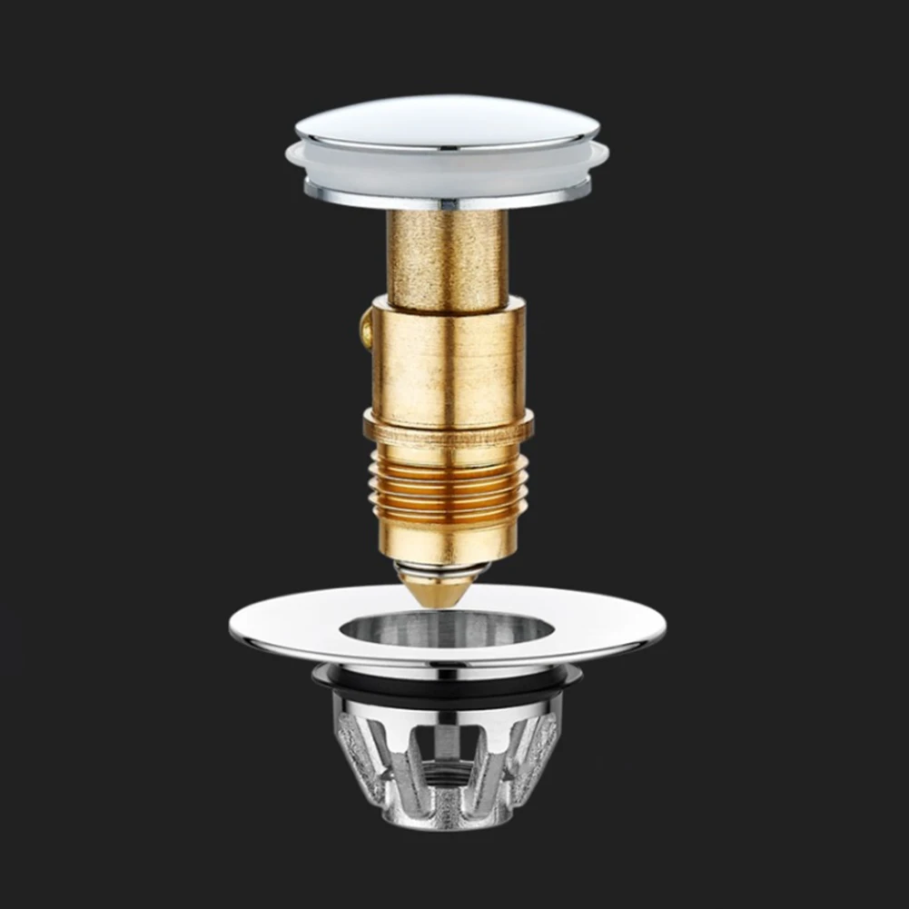 

Universal Basin Pop Up Drain Filter Anti Clogging Sink Plug Thickened Silica Gel Gasket Easy to Install Durable and Reliable