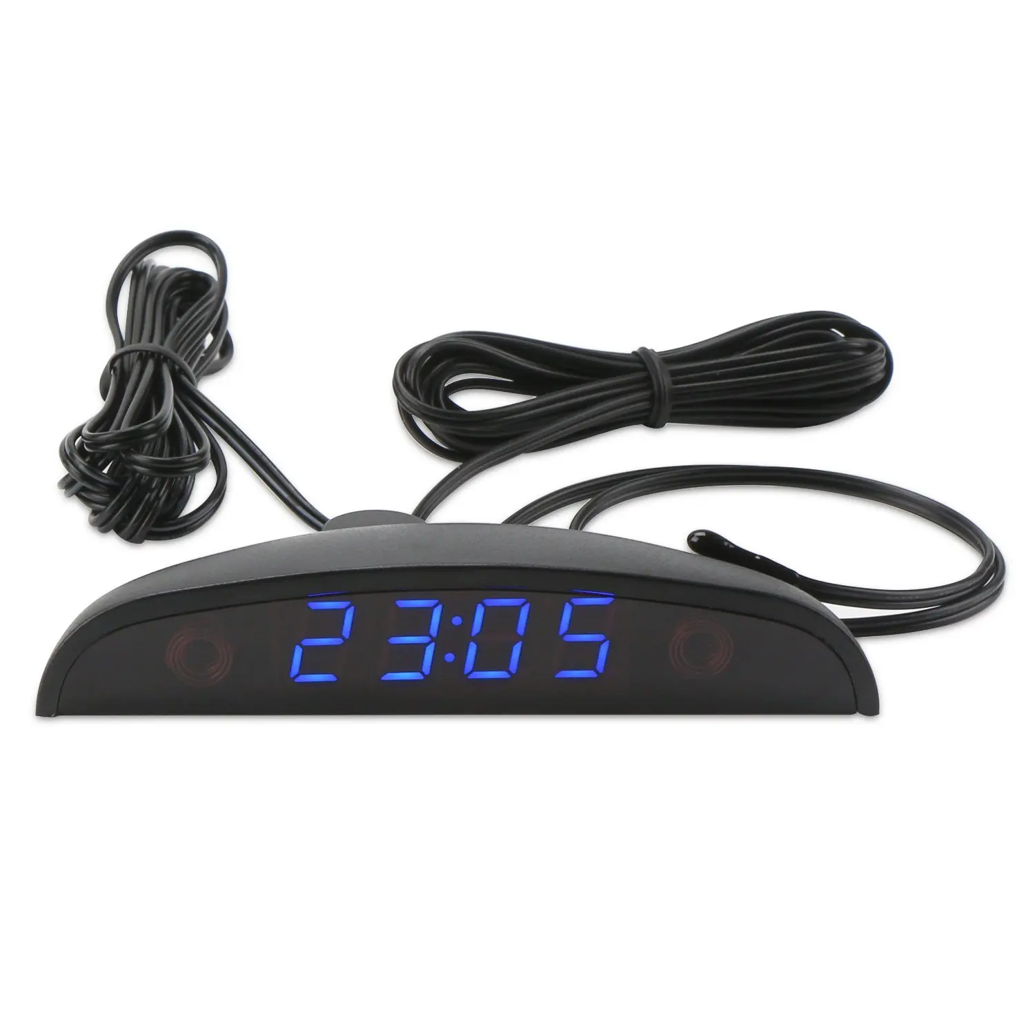 LED Car Clock 24-Hour Thermometer Car Inside Outside Temperature Meter Digital Battery Voltage Monitor DC 8~28V Voltmeter
