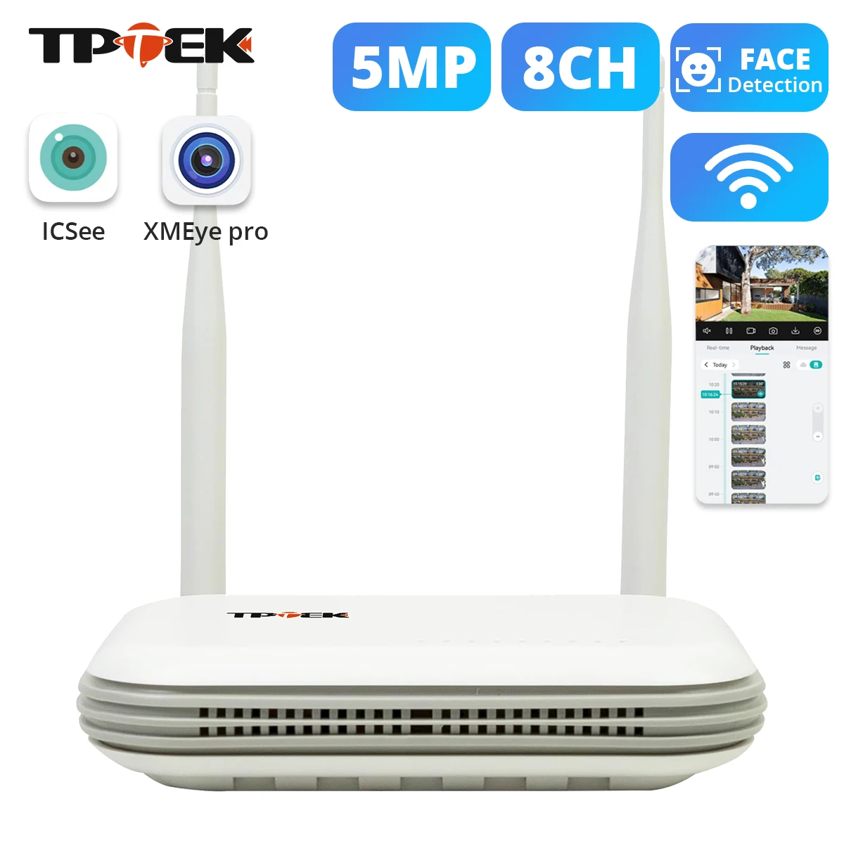 

TPTEK TP-XN201E-8 8-канальный сетевой видеорегистратор