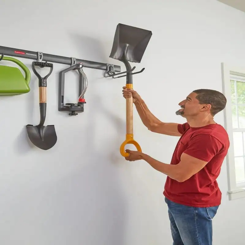 

Track Garage Storage Rail & Hook Wall Hanging Kit, 5 Piece
