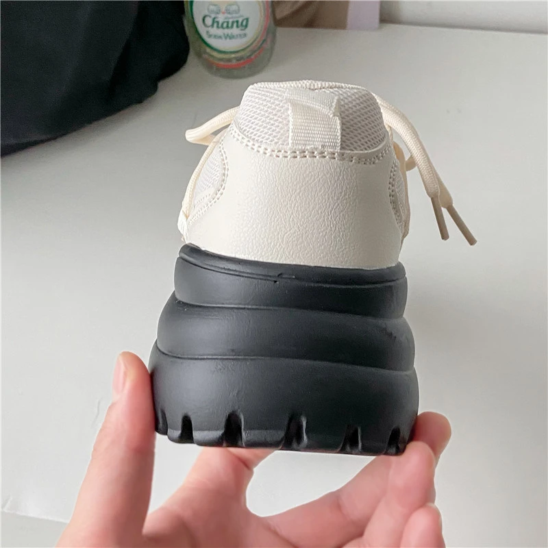 Thick Soled Increasing Hoes Womens Sport Shoes Women Chunky Platform Sneakers Women Harajuku Sneakers Lolita Running Shoes