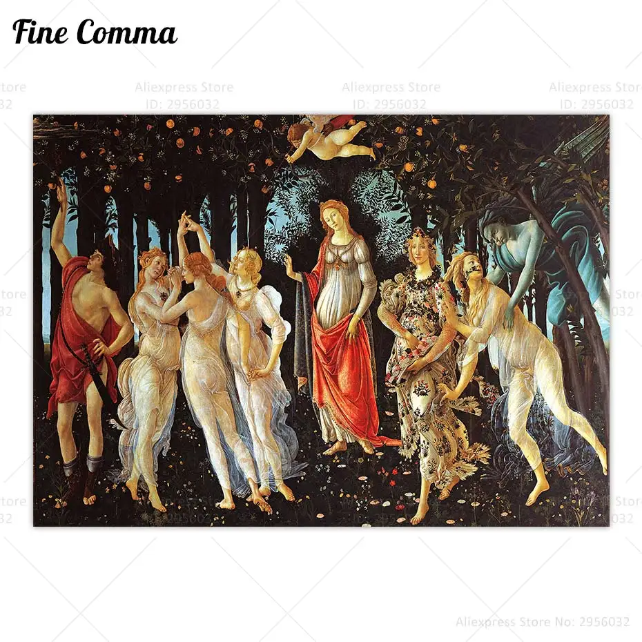 

Весенний винтажный постер Primavera Sandro Botticelli Fine Comma Style