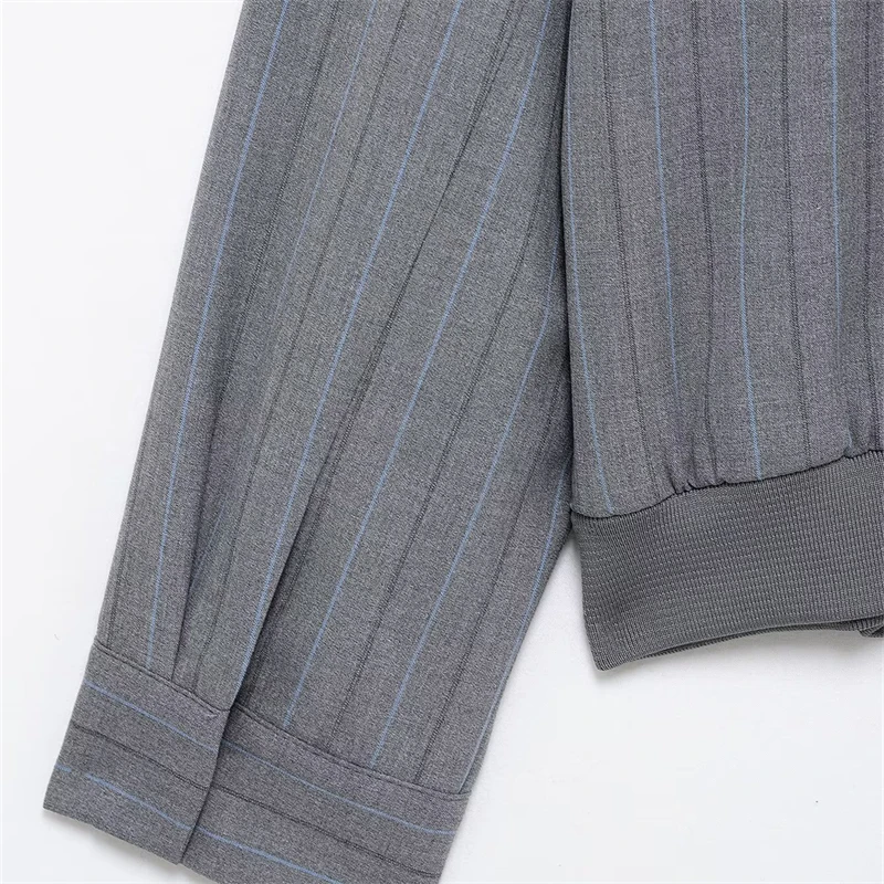 KEYANKETIAN 2023 новинка весны стильная полосатая куртка унисекс топ с отложным