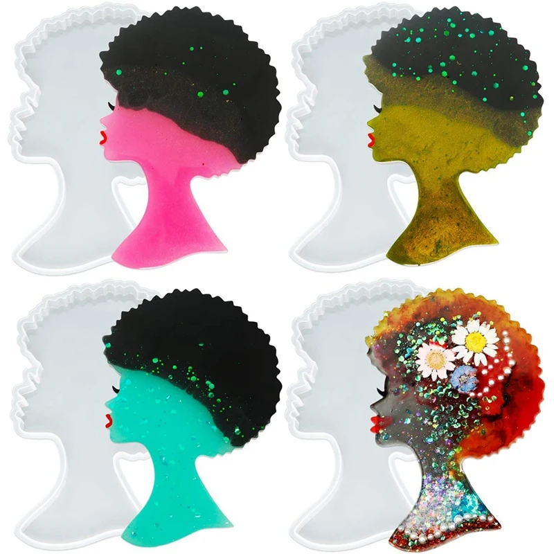 Форма для подноса из смолы 4 шт. Женская силиконовая форма женская под горку