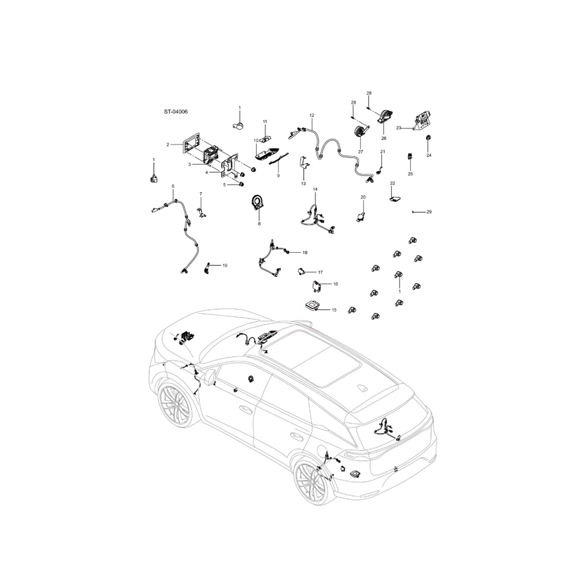 4 шт. встроенный датчик давления в шинах для BYD Tang EV Song PorMax Qin Han 2017-2019 модуль