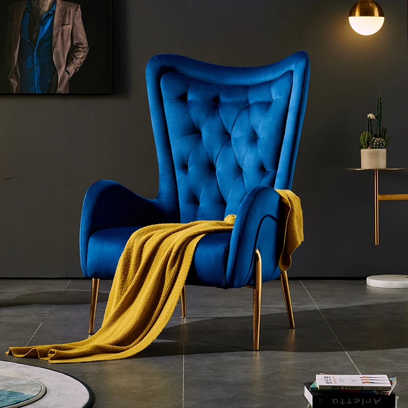 

Cushion Sofa Chairs Living Dining Office Luxury Accent Nordic Chair Vanity Designer Metal Cadeira De Varanda Nordic Furniture