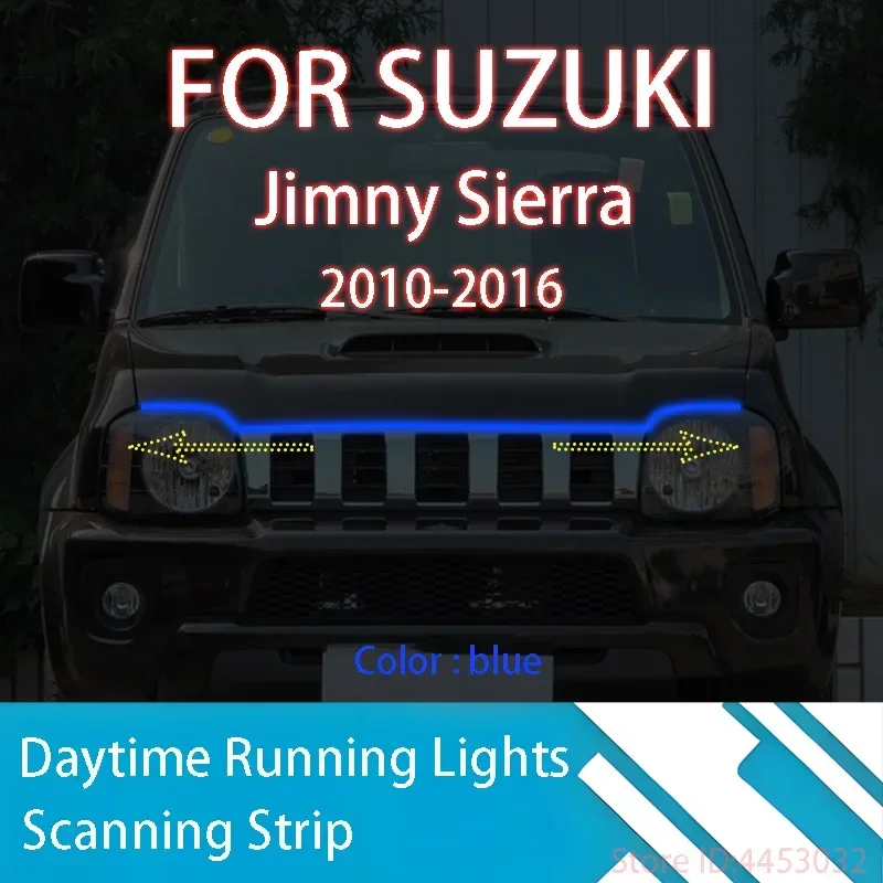 

59-дюймовые светодиодные ленты для сканирования запуска ДЛЯ Suzuki Джимни Сьєрра 2010-2016 Дневные ходовые огни Декоративная лампа на капоте автомобиля 12 В