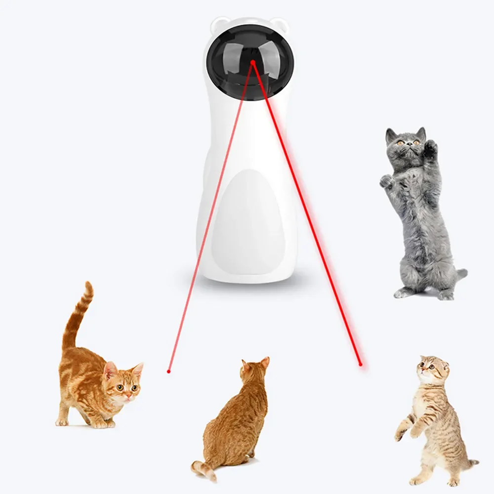 

Jouet interactif intelligent pour chat, avec minuterie électronique, à LED, pour animal de compagnie