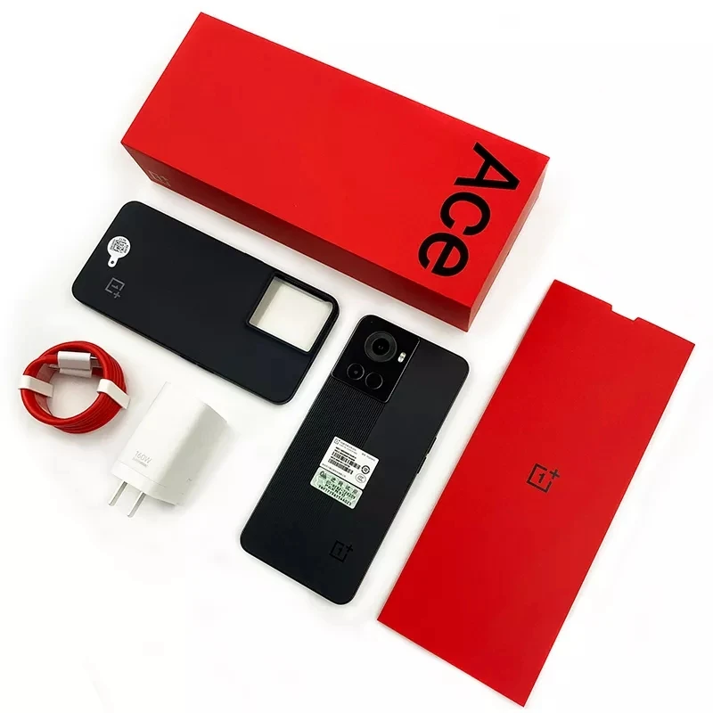Tanie OnePlus Ace 5G MTK Dimensity 8100 MAX 8GB 128GB Smartfony 150W Szybkie ładowanie 120Hz AMOLED 10R Telefon Z Systemem Android Globalny Rom