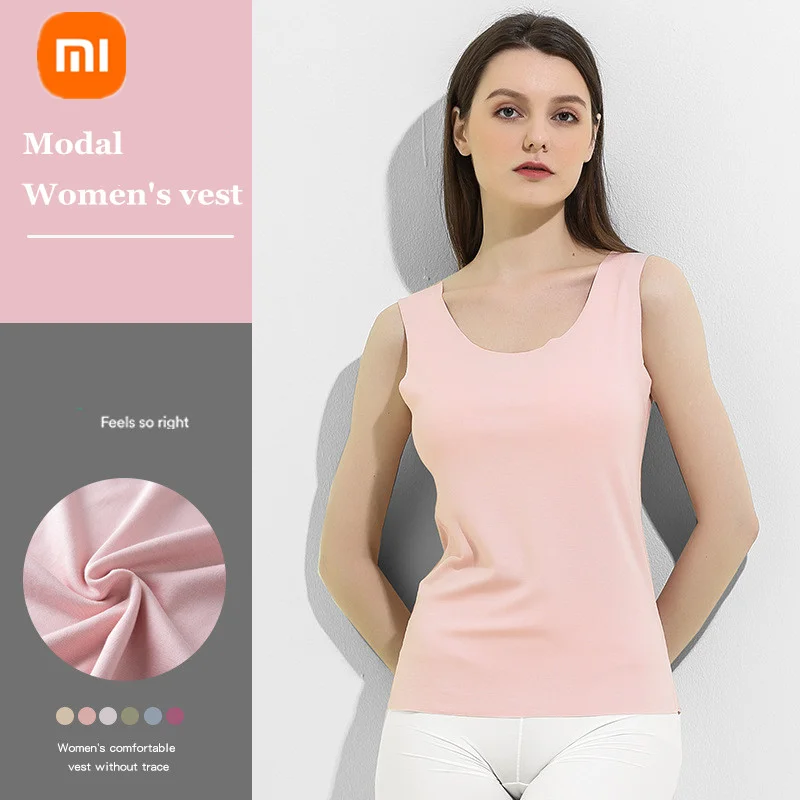 

Xiaomi mijia 60S Lenzing modal women's vest summer skin-friendly soft breathable seamless sports home sleeveless short sleeves