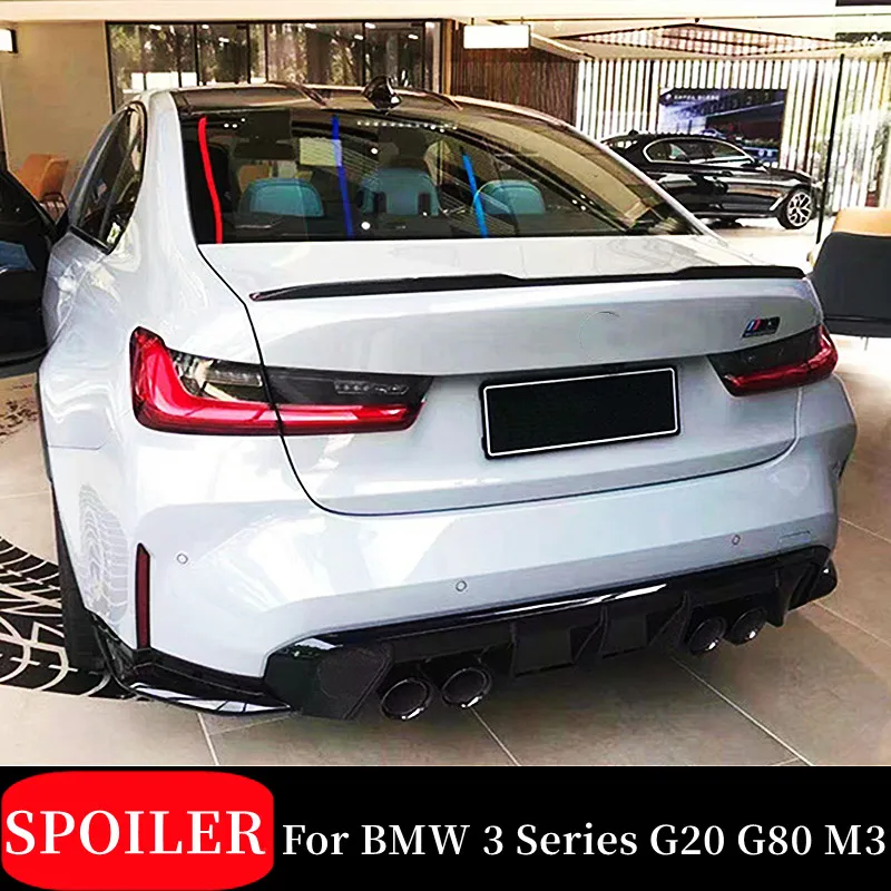 

Rear Trunk Boot Lid Lip Spoiler Wings Car Exterior Tuning Accessories For 2017-2022 BMW 3 Series G20 G80 M3 320i 325i 328i