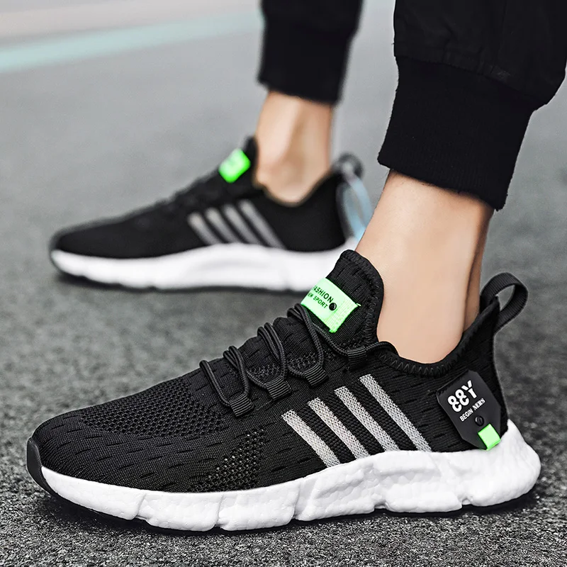 Summer Men Sneakers Light Breathable Classic Running Shoes Man Sneakers Outdoor Not Slip Mesh Shoes Men Shoes Tenis Masculino
