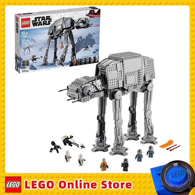 

LEGO & Star Wars at-at 75288 Building Kit Toy for Kids to Missions Universe and Recreate Classic Trilogy Scenes (1267 Pieces)