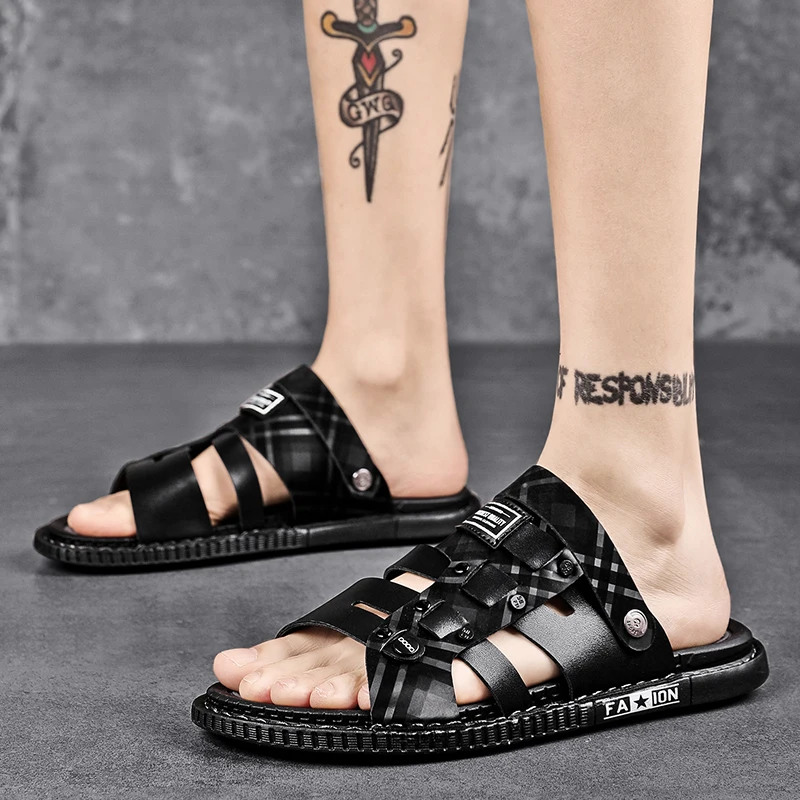 Мужские сандалии для активного отдыха вьетнамские Нескользящие пляжные