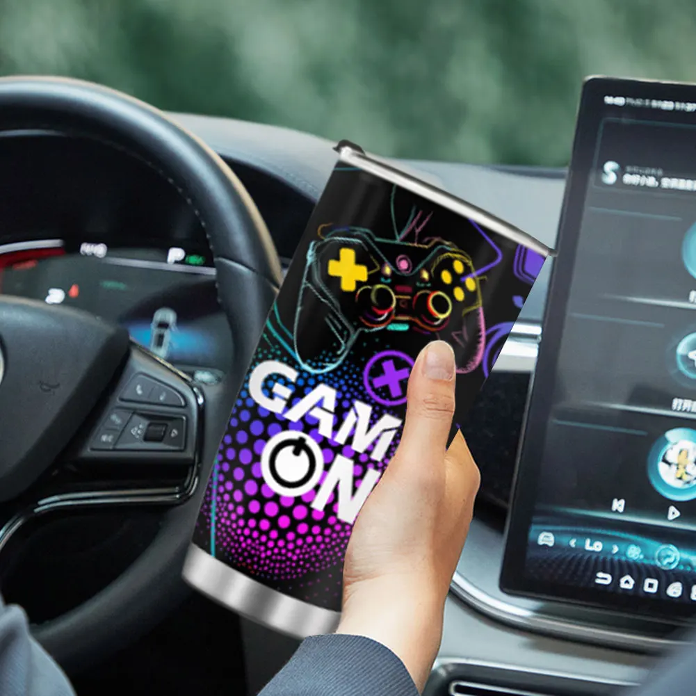 20 унций стакан для геймера из нержавеющей стали с крышкой чашка питья