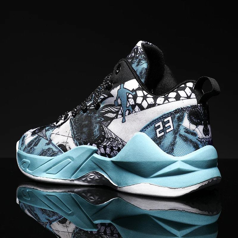 Unisex Sneakers Men's Basketball Shoes Fashion Graffiti Shoes Male Comforthable Sports Shoes Gym Training Athletic Shoes Women