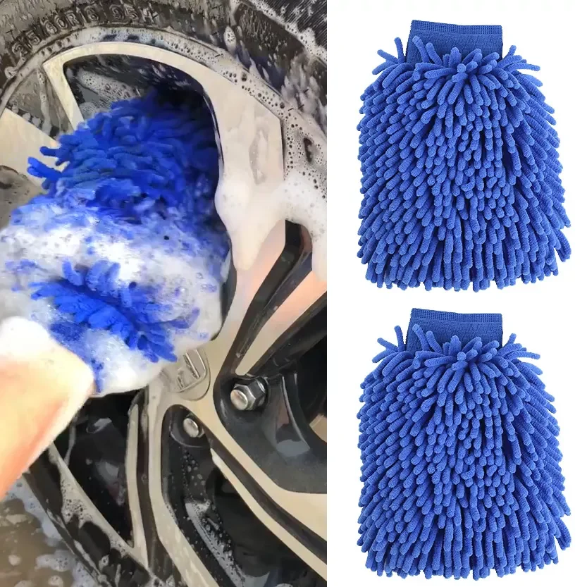

NEW2023 Car Wash Towels Microfiber chenille Car Cleaning Towel mitt glove Soft Drying Cloth Hemming Wash Towel Water Suction Cle