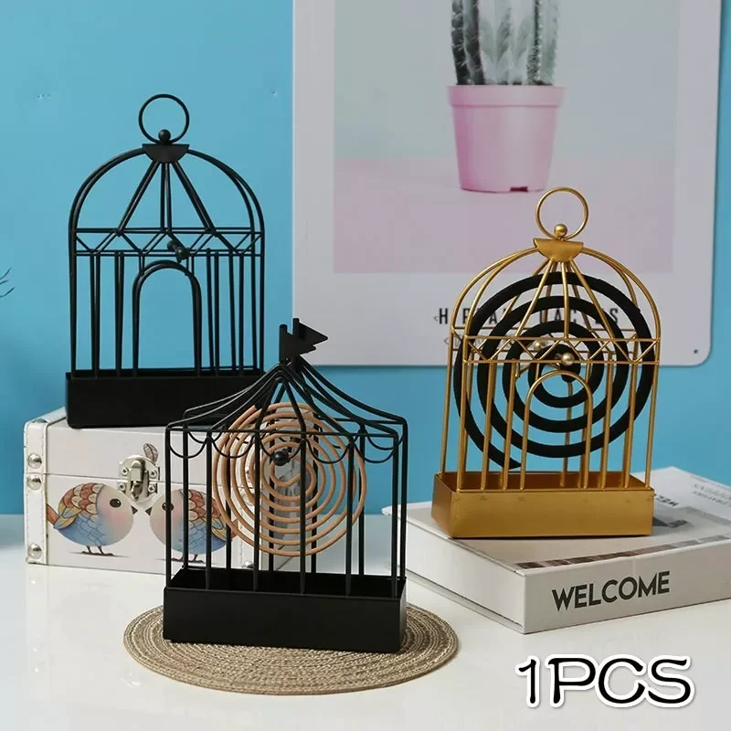 

Metal Mosquito Coil Holder Retro Metal Mosquito Trap Home Accessories Wrought Iron Decorative Frame