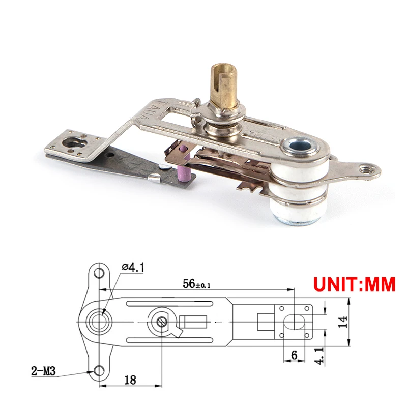 

Home Old-fashioned Iron Special Accessories Adjustable Thermostat Temperature Control Switch AC250V 10A 45 Degrees Celsius
