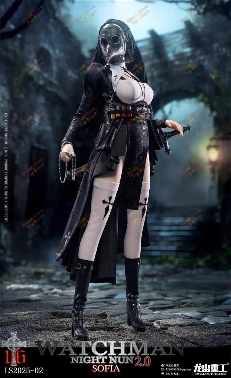 Фото В наличии LOGSHANJINSHU LS2025-02 Nun SOFIA 1/6 Модель 12-дюймовой женской фигурки солдата WATCHMAN NIGHT NUN 2.0 №5