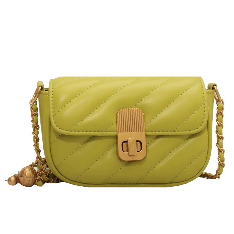 

2022 Hit Summer Fashion PU Leather Quilted Women's Designer Handbags and Purses Luxury Brand Chain Shoulder Crossbody Bags